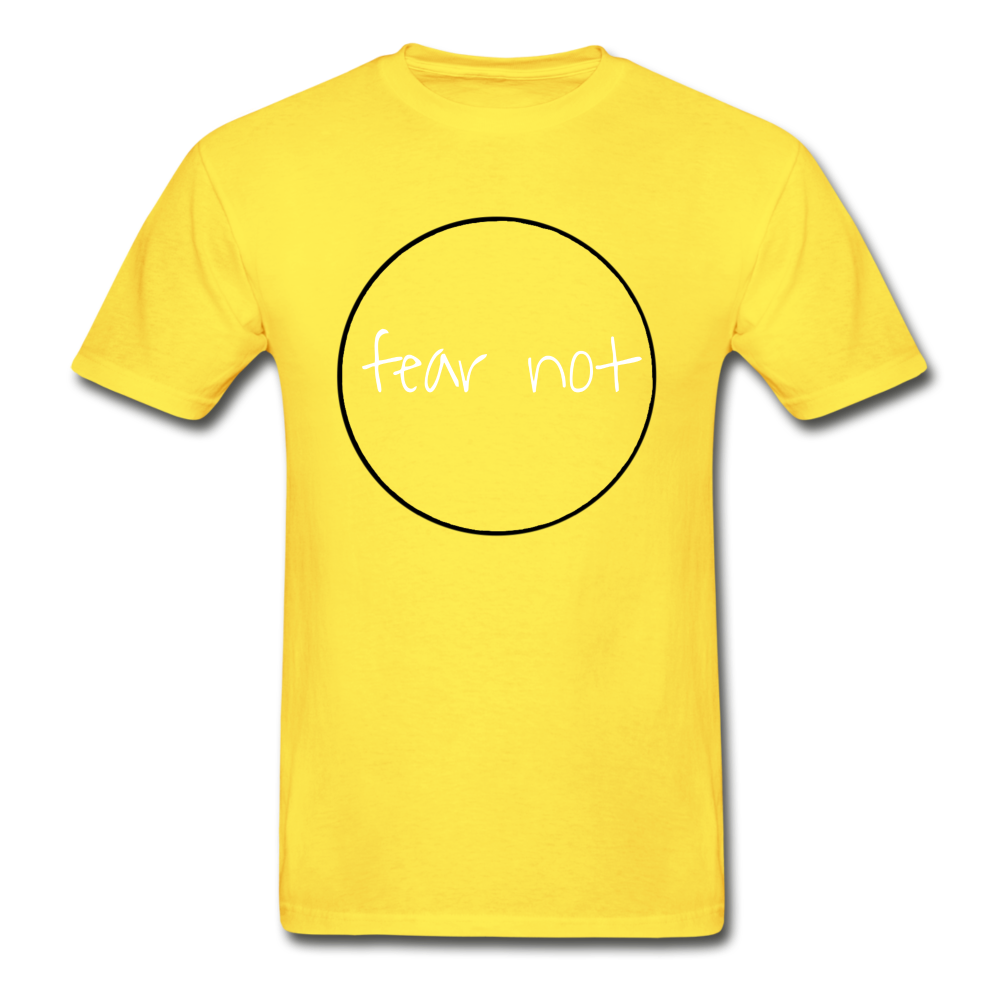 Fear Not Hanes Adult Tagless T-Shirt - yellow