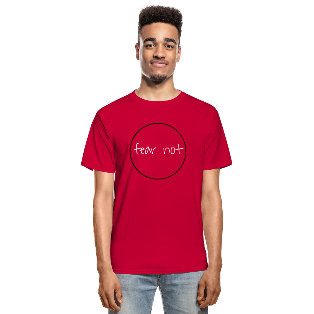 Fear Not Hanes Adult Tagless T-Shirt - red