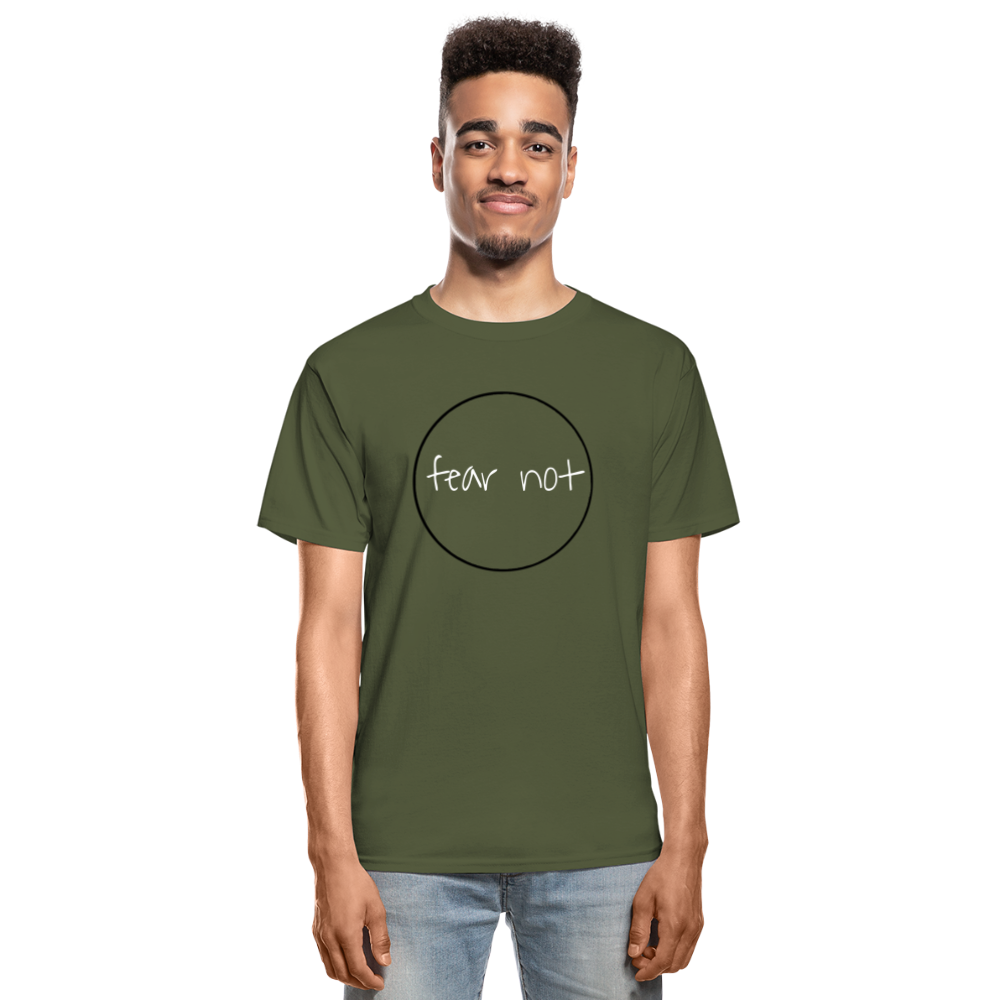 Fear Not Hanes Adult Tagless T-Shirt - military green
