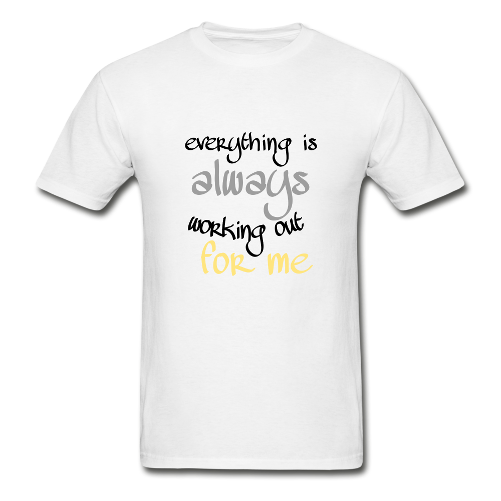 Everything Is Always Hanes Adult Tagless T-Shirt - white