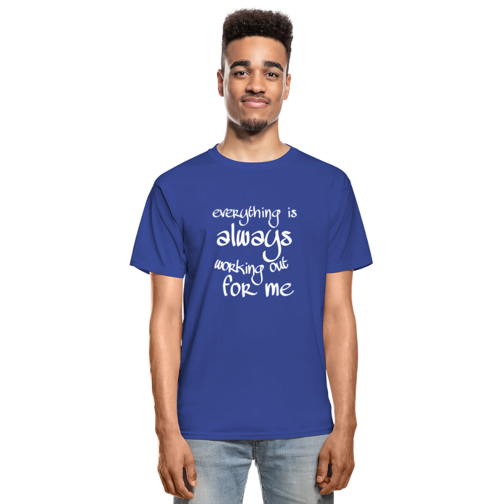 Everything Is Hanes Adult Tagless T-Shirt - royal blue