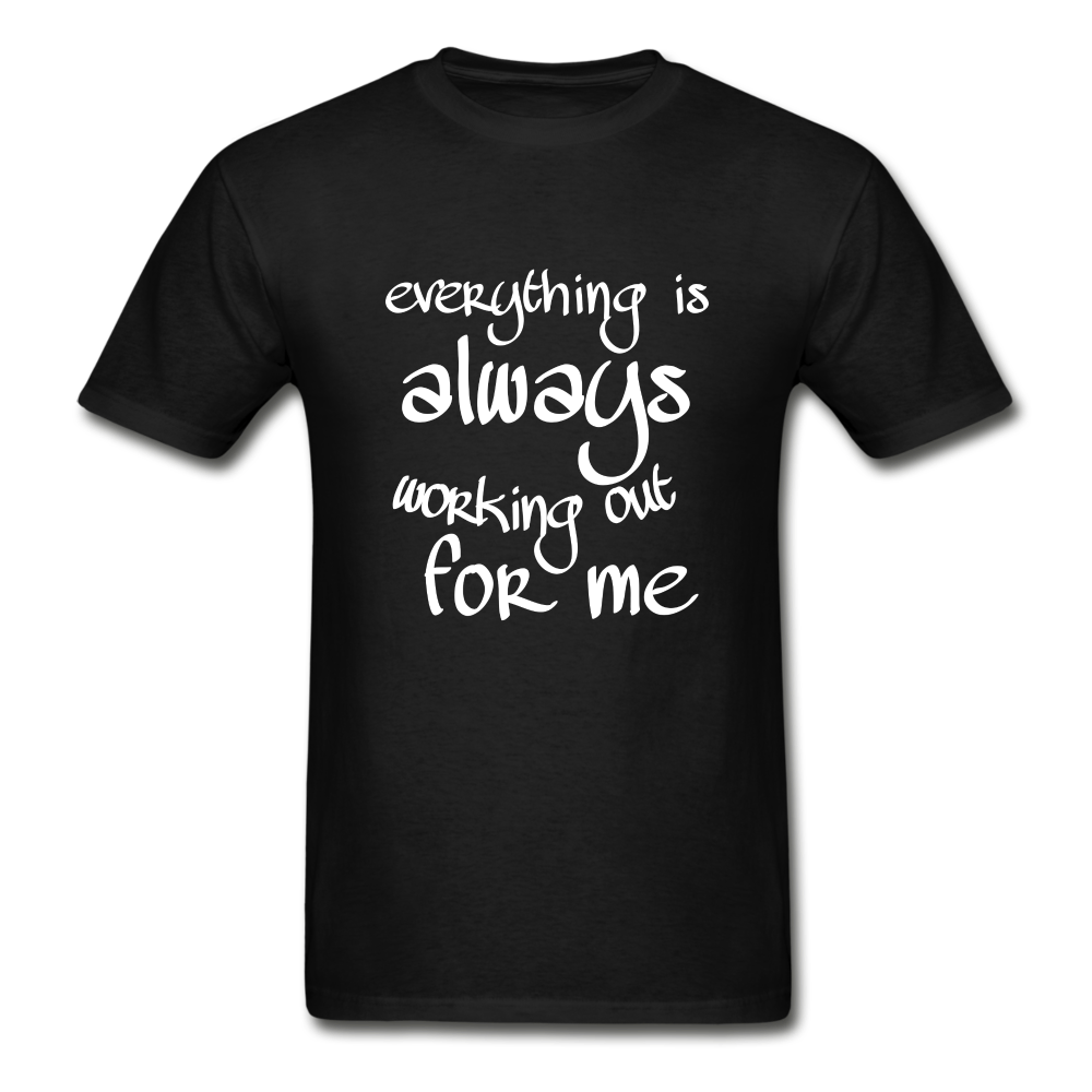Everything Is Hanes Adult Tagless T-Shirt - black