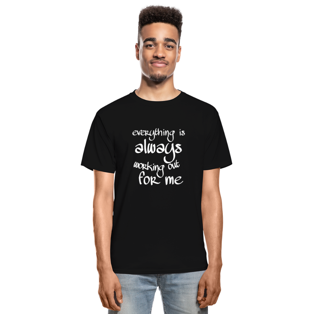 Everything Is Hanes Adult Tagless T-Shirt - black