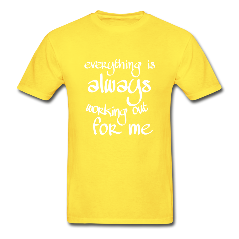 Everything Is Hanes Adult Tagless T-Shirt - yellow