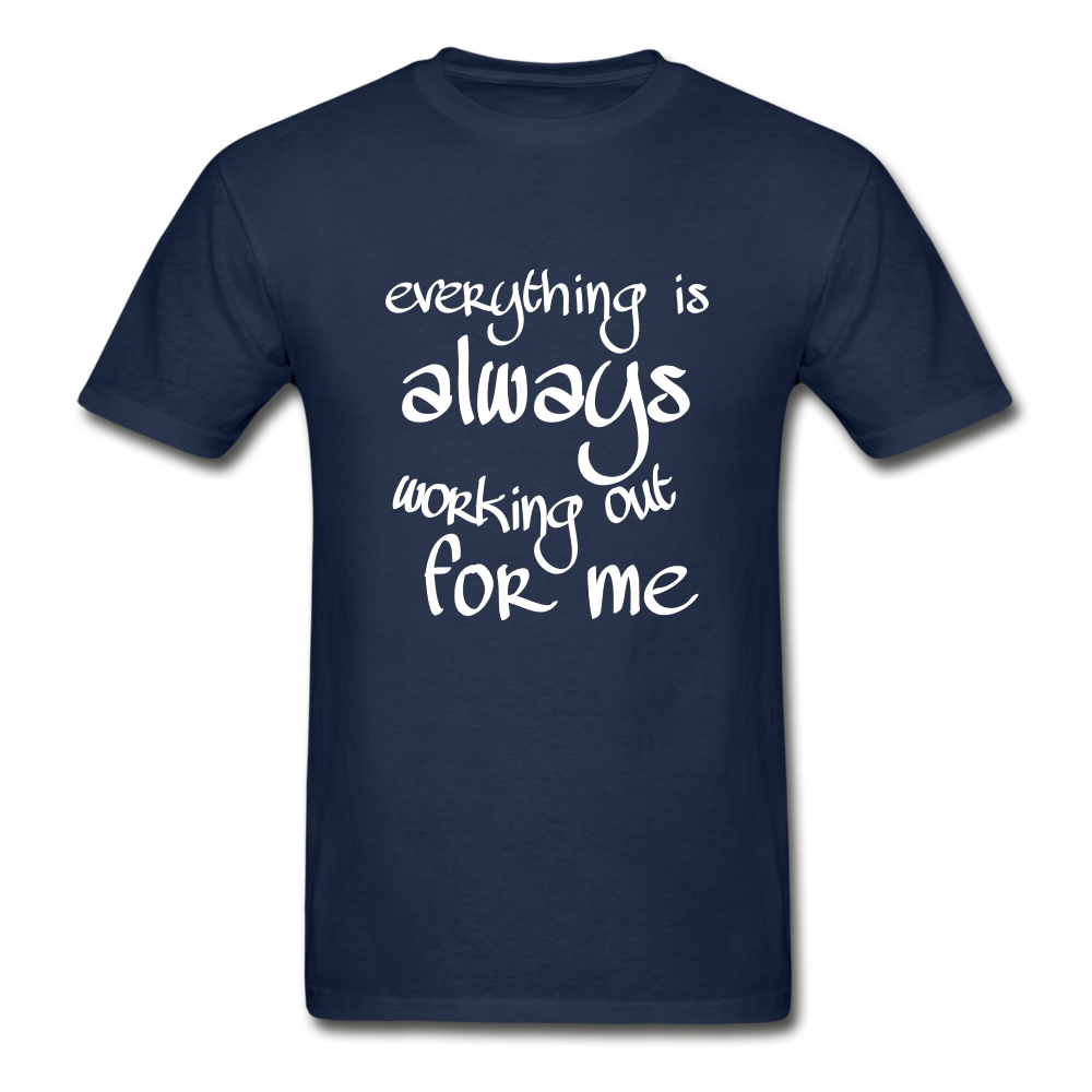 Everything Is Hanes Adult Tagless T-Shirt - navy