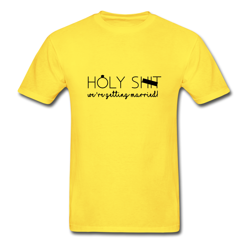 Holy Sh*t Hanes Adult Tagless T-Shirt - yellow