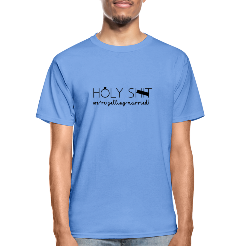 Holy Sh*t Hanes Adult Tagless T-Shirt - carolina blue