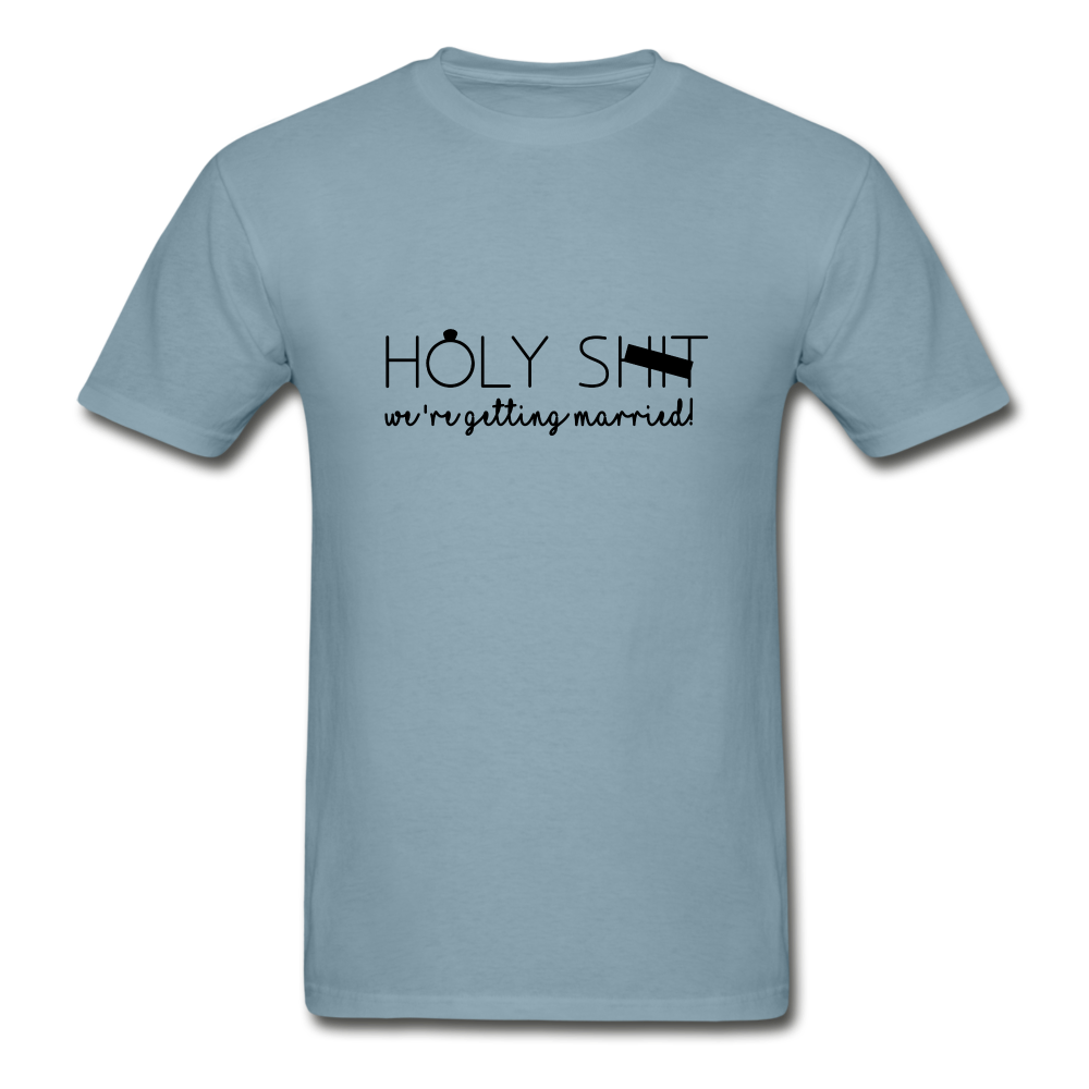 Holy Sh*t Hanes Adult Tagless T-Shirt - stonewash blue