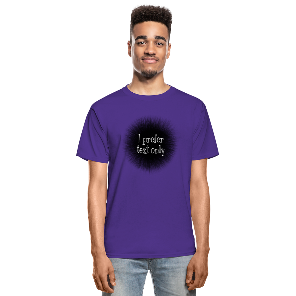 I Prefer Hanes Adult Tagless T-Shirt - purple