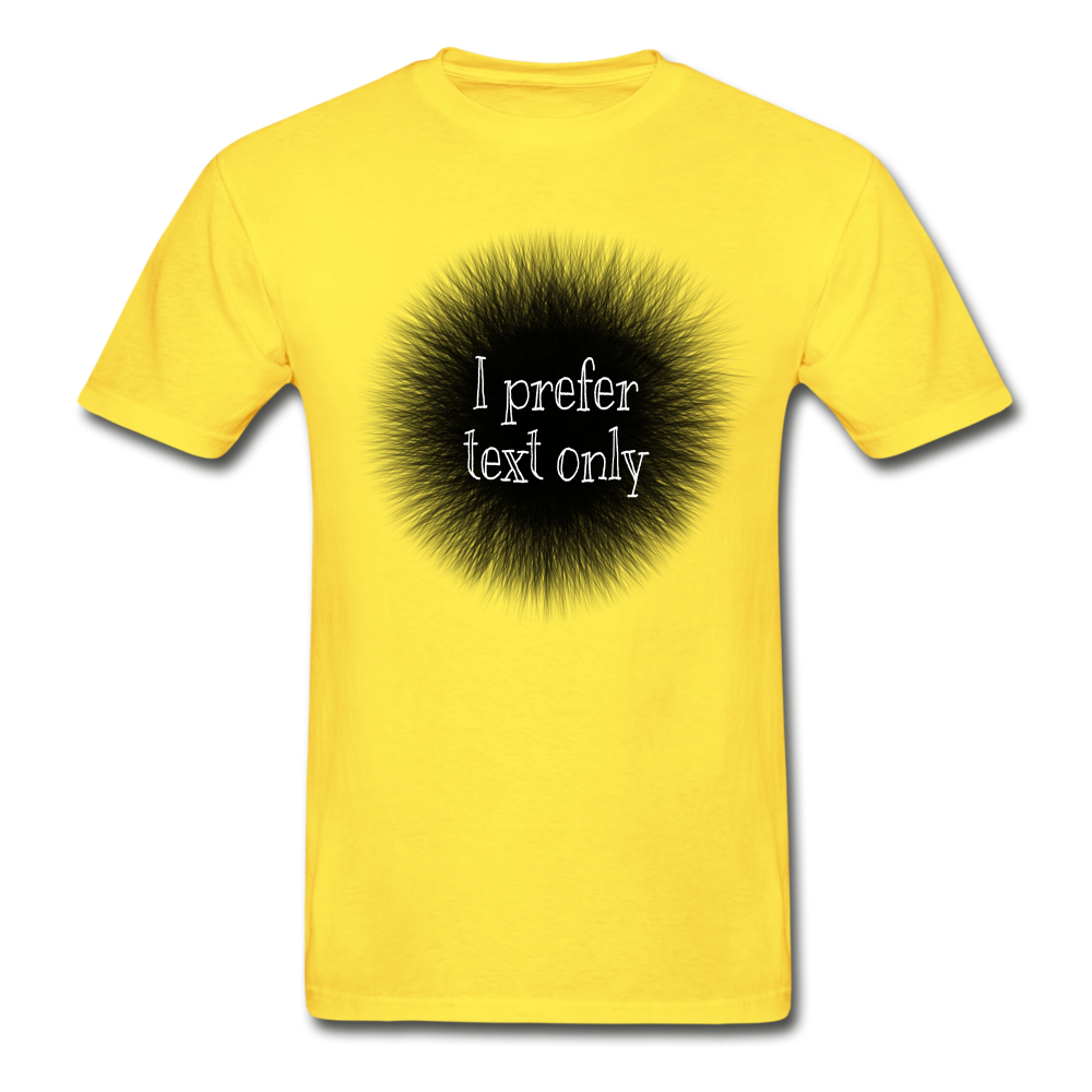 I Prefer Hanes Adult Tagless T-Shirt - yellow