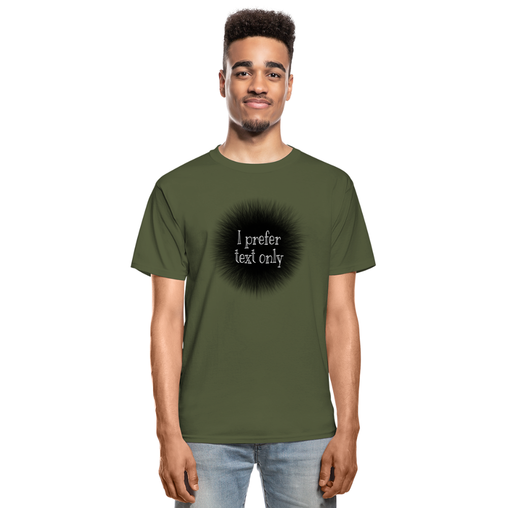 I Prefer Hanes Adult Tagless T-Shirt - military green