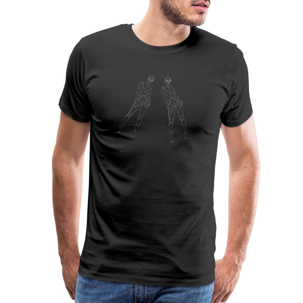 Split Image Men's Premium T-Shirt - black