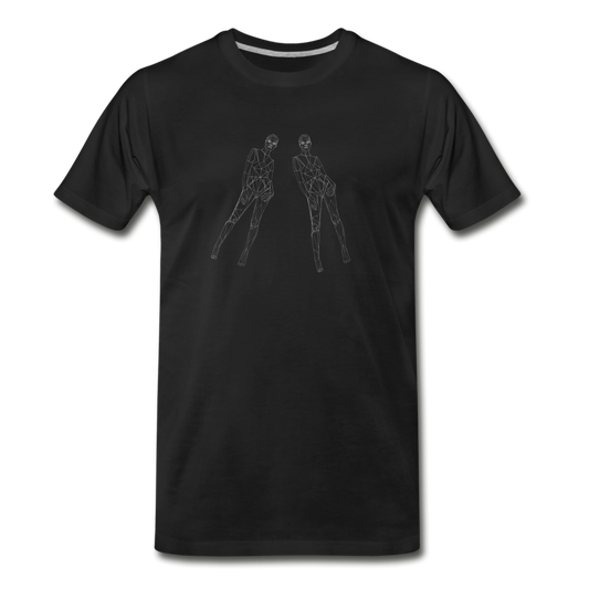 Split Image Men's Premium T-Shirt - black