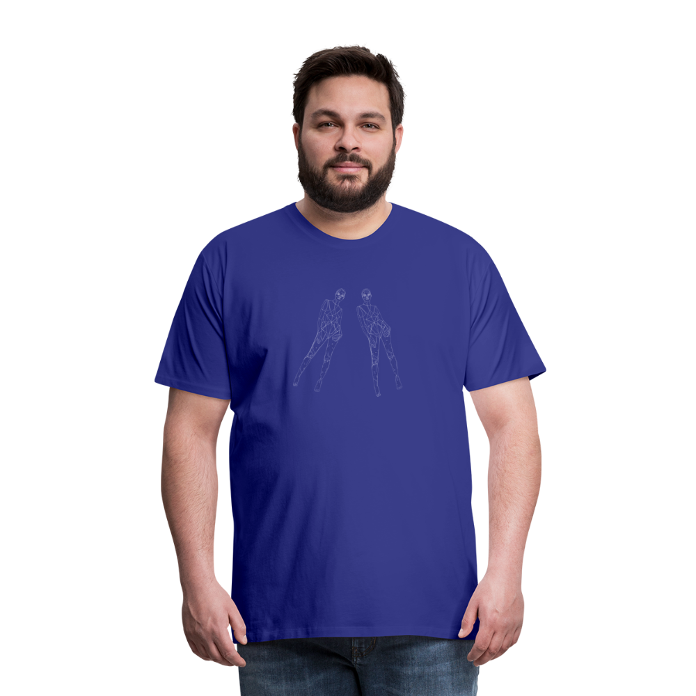Split Image Men's Premium T-Shirt - royal blue