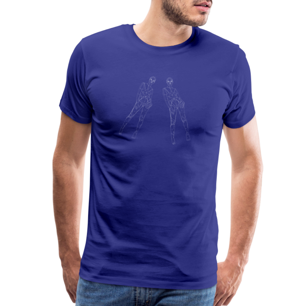 Split Image Men's Premium T-Shirt - royal blue