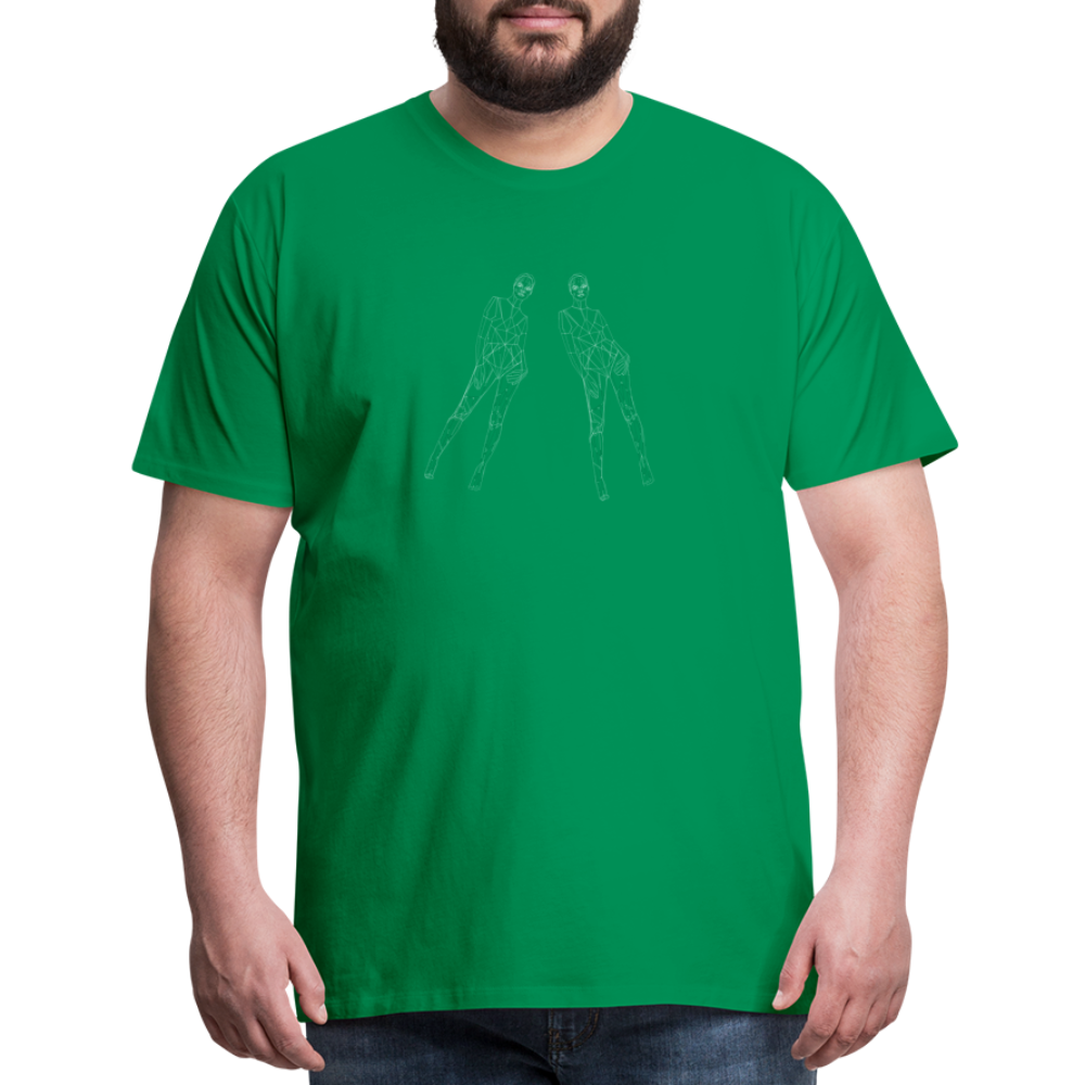 Split Image Men's Premium T-Shirt - kelly green