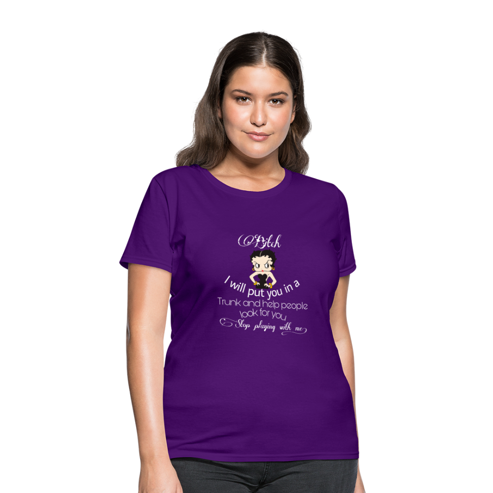 Stop Playing Women's T-Shirt - purple