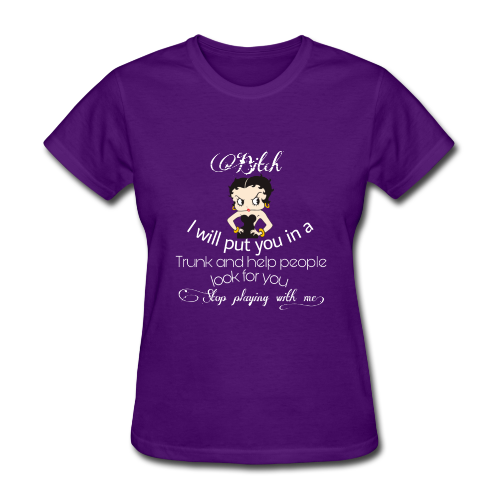 Stop Playing Women's T-Shirt - purple