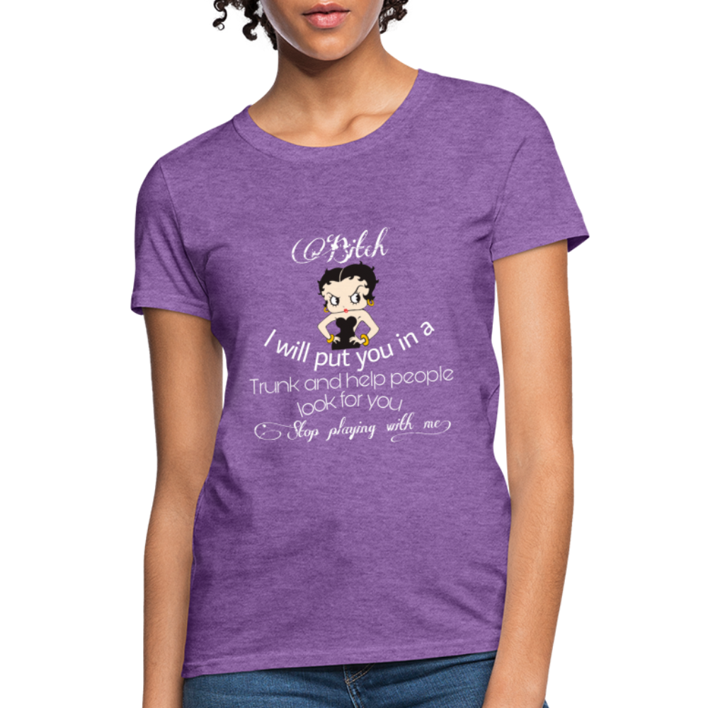 Stop Playing Women's T-Shirt - purple heather