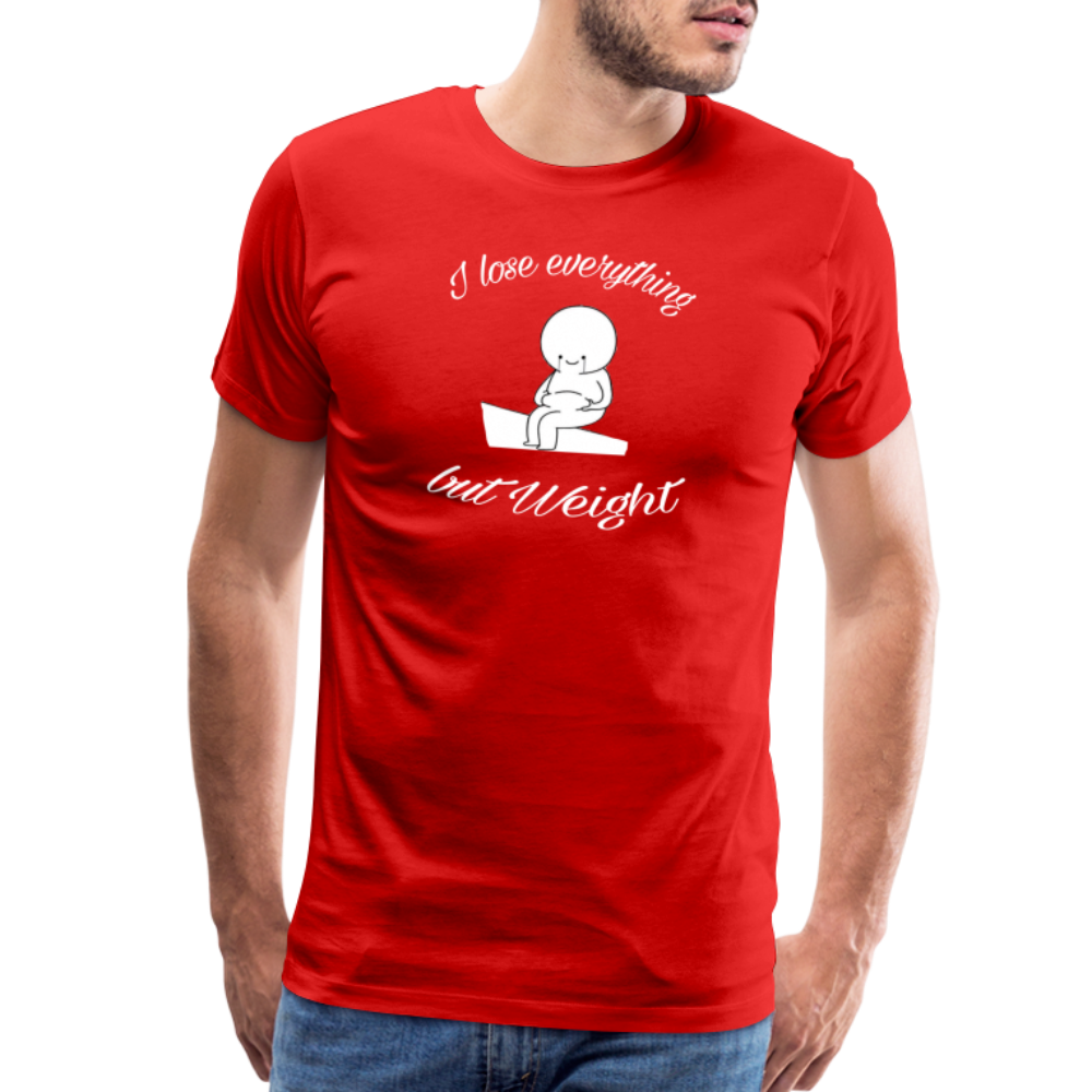 I Lose Everything Men's Premium T-Shirt - red