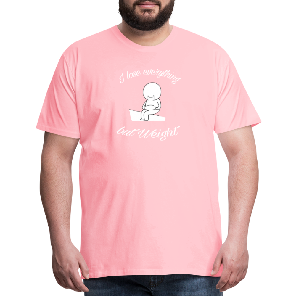 I Lose Everything Men's Premium T-Shirt - pink