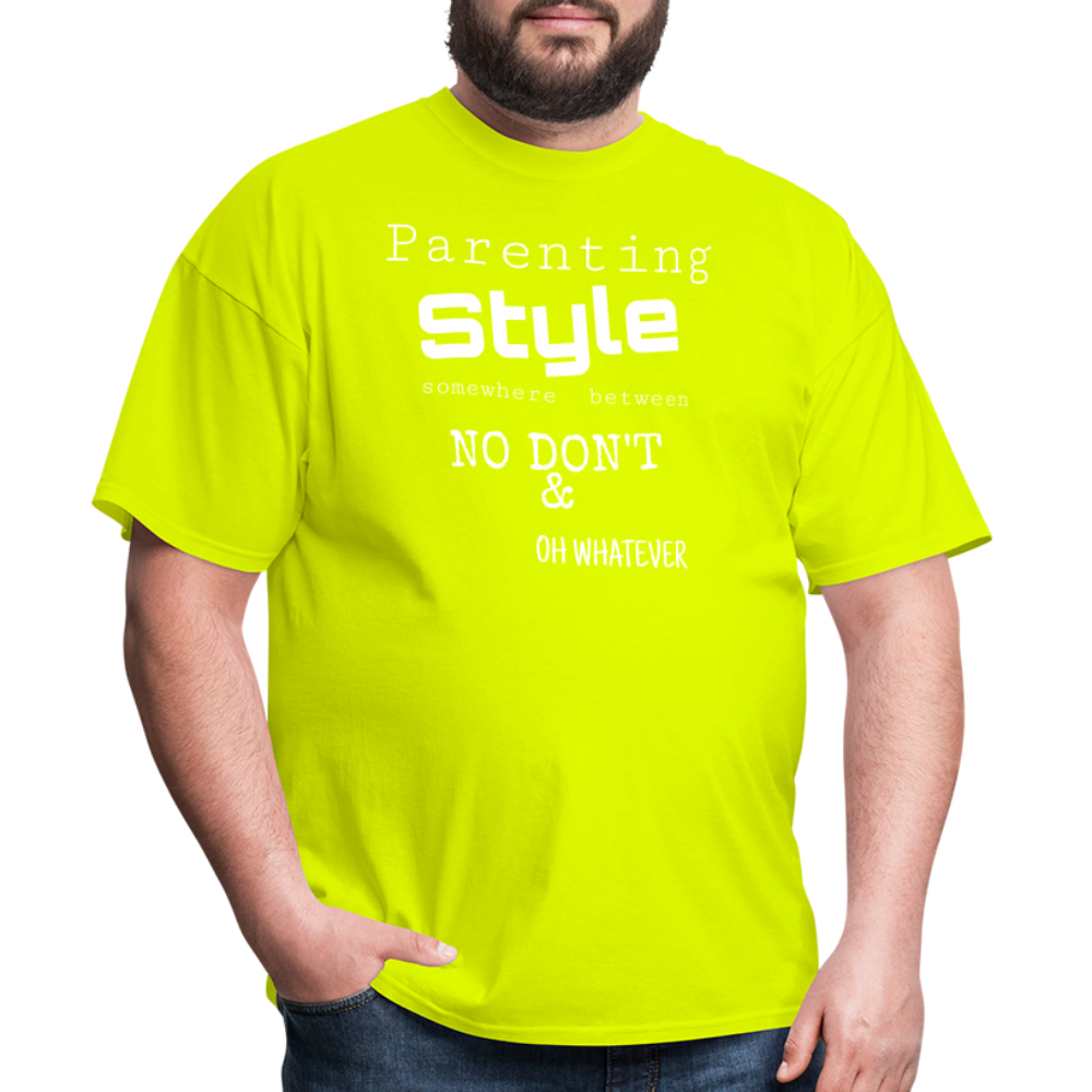 Parenting Style Unisex Classic T-Shirt - safety green
