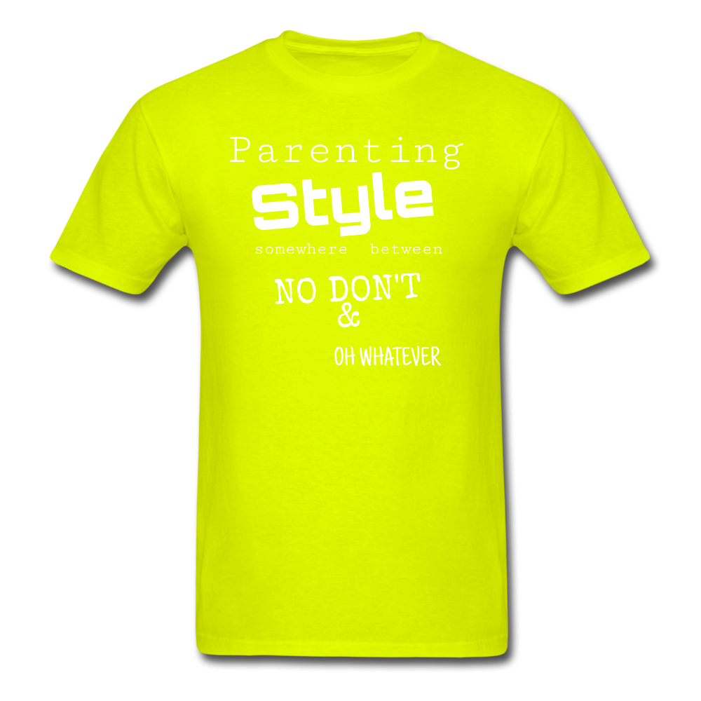 Parenting Style Unisex Classic T-Shirt - safety green