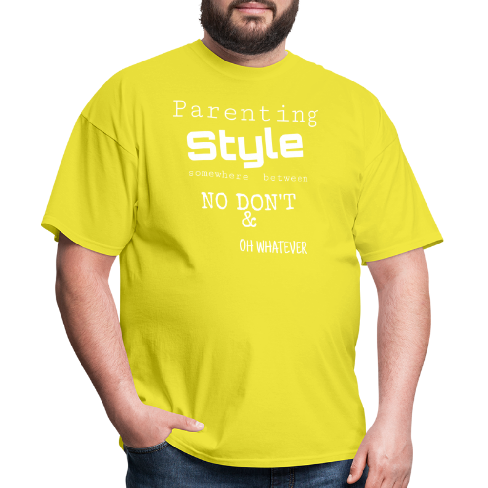 Parenting Style Unisex Classic T-Shirt - yellow