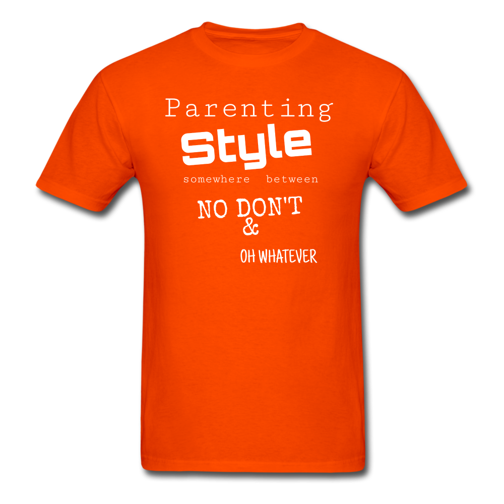 Parenting Style Unisex Classic T-Shirt - orange