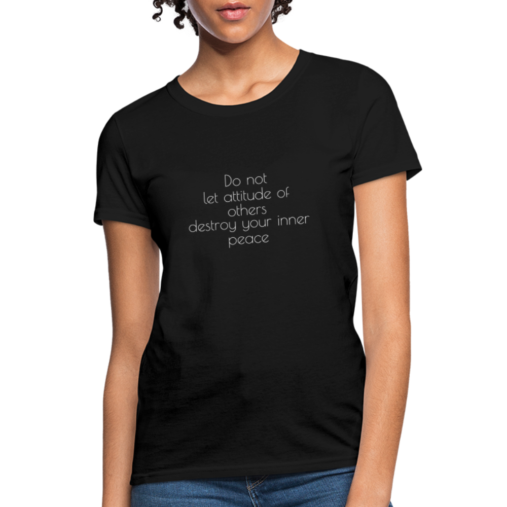 Do Not Let Women's T-Shirt - black