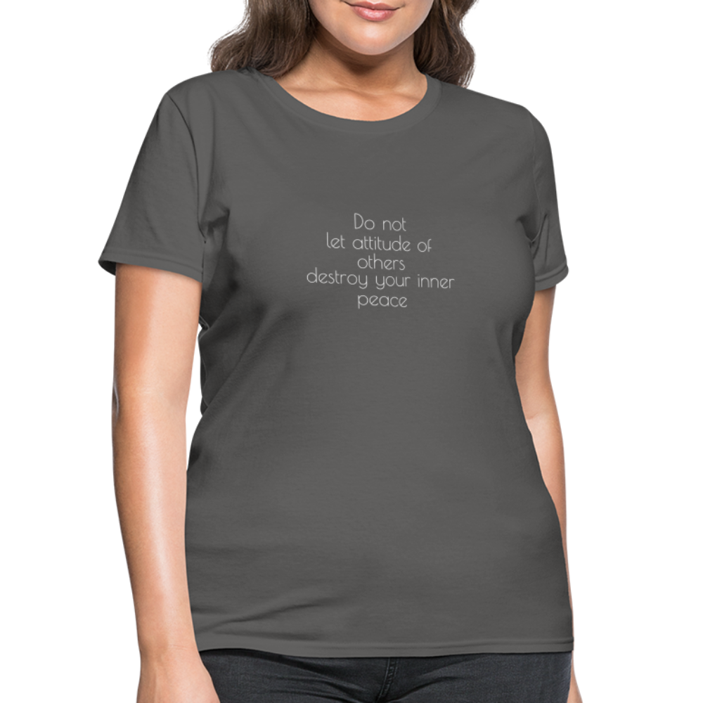 Do Not Let Women's T-Shirt - charcoal