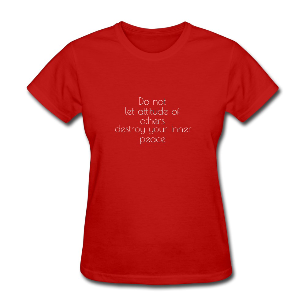 Do Not Let Women's T-Shirt - red