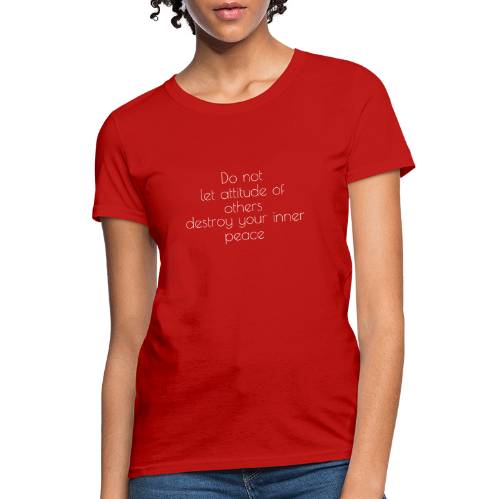 Do Not Let Women's T-Shirt - red
