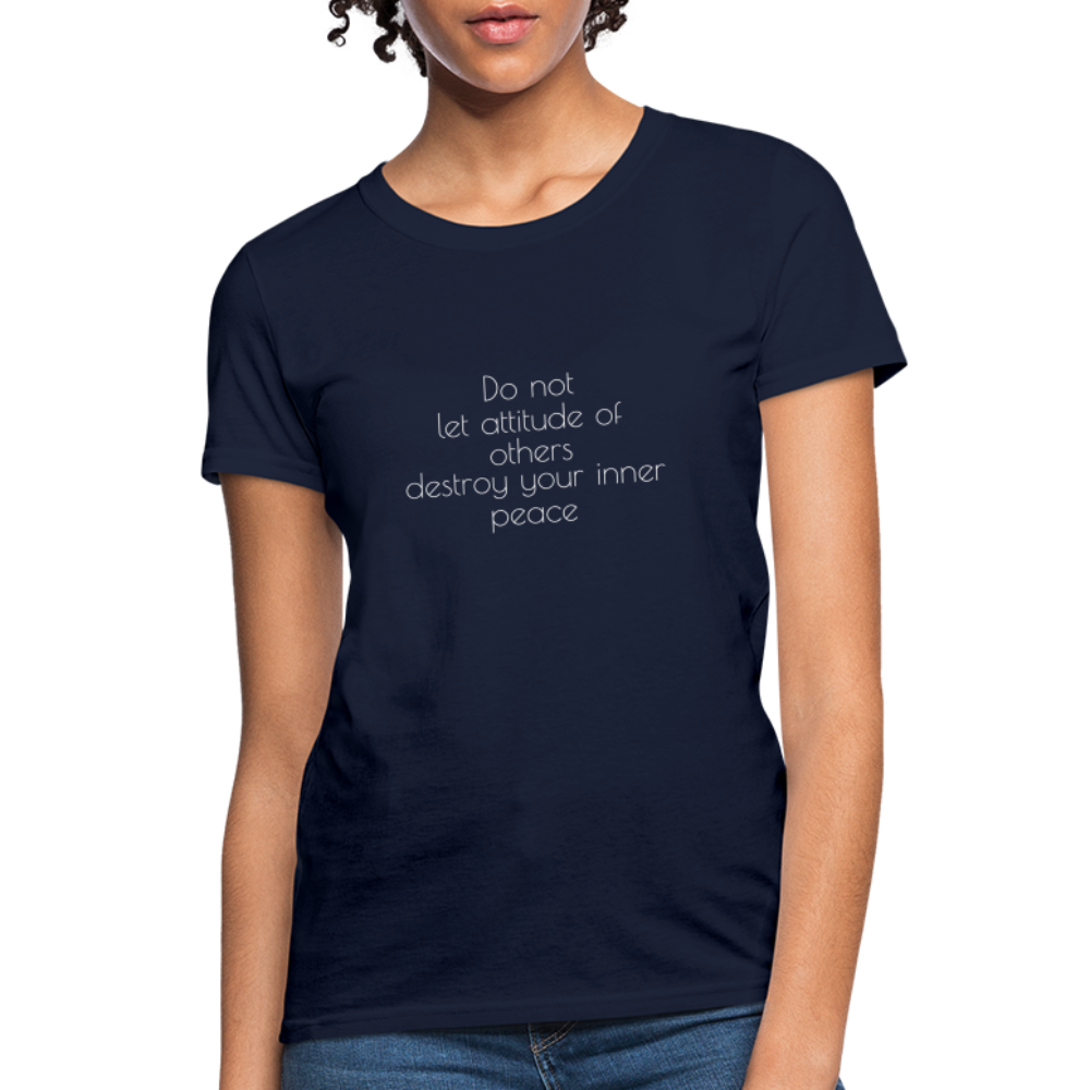 Do Not Let Women's T-Shirt - navy