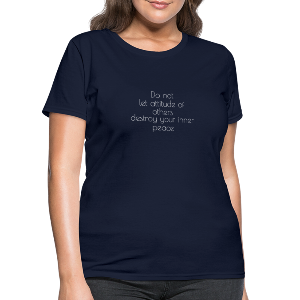 Do Not Let Women's T-Shirt - navy