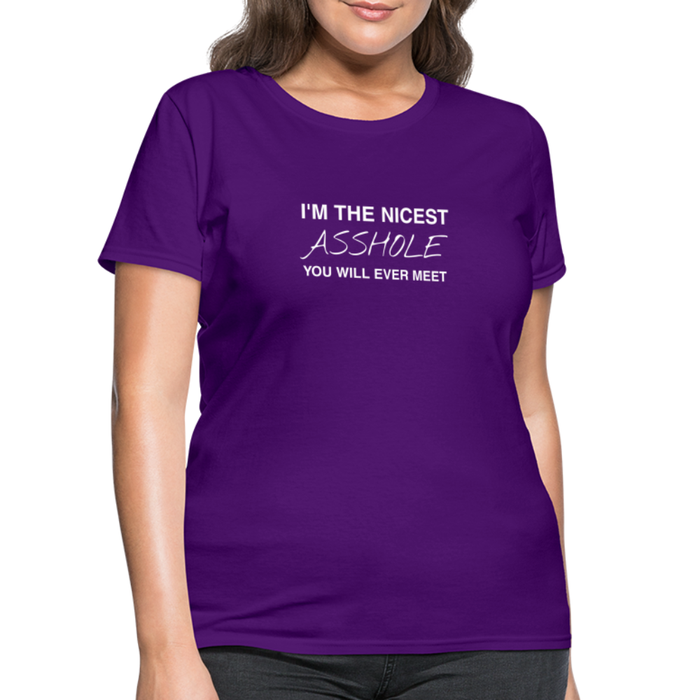 I'm The Nicest Women's T-Shirt - purple