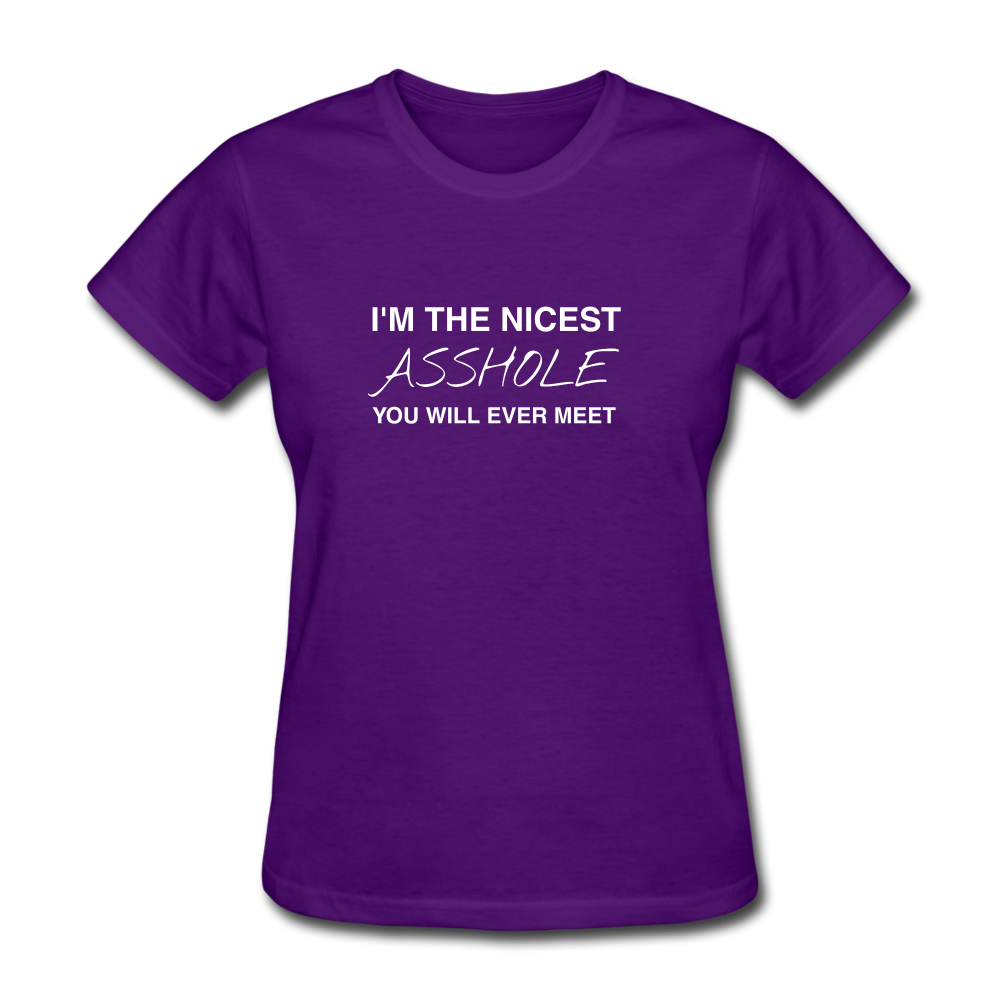 I'm The Nicest Women's T-Shirt - purple