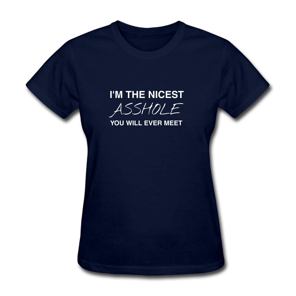 I'm The Nicest Women's T-Shirt - navy