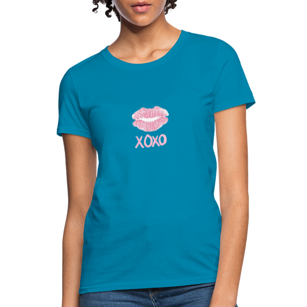 XOXO Women's T-Shirt - turquoise