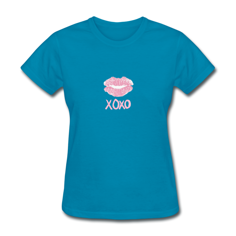 XOXO Women's T-Shirt - turquoise