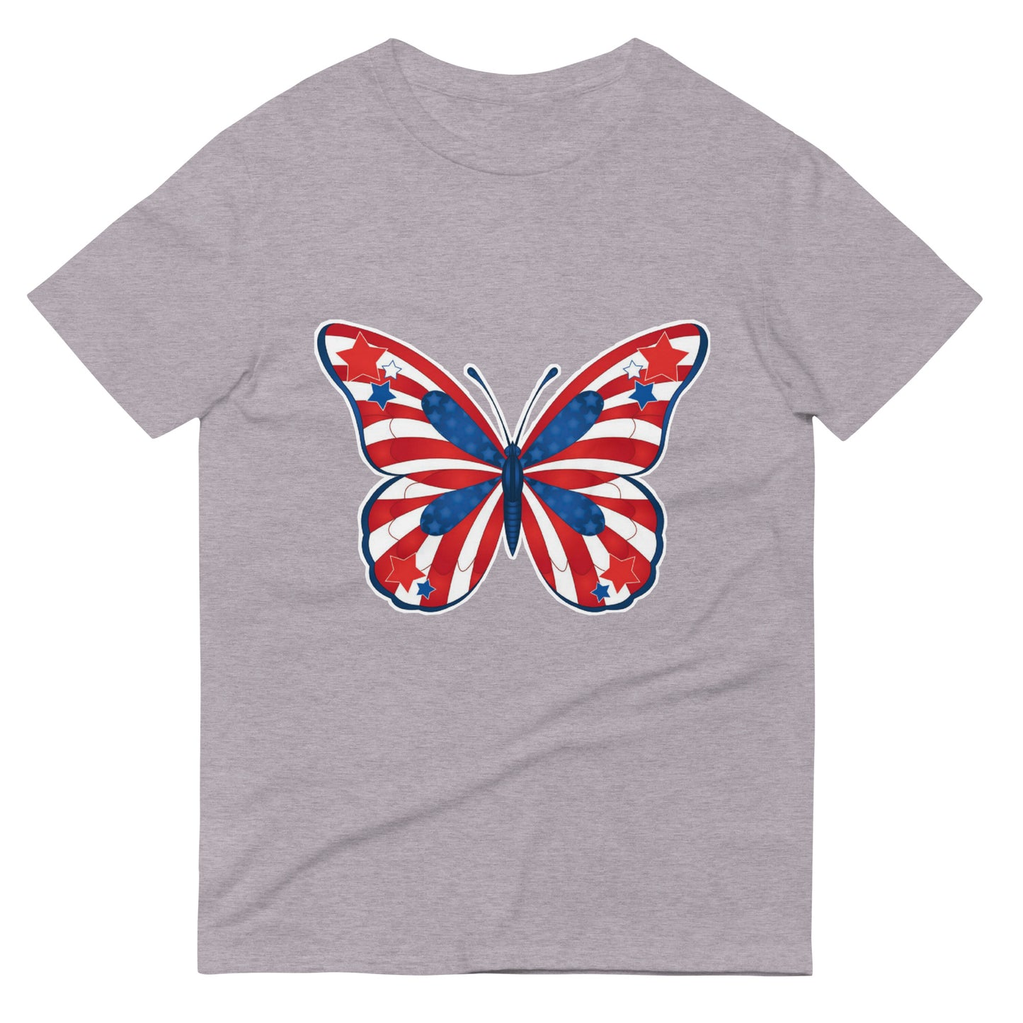 American Flag Butterfly Short-Sleeve T-Shirt