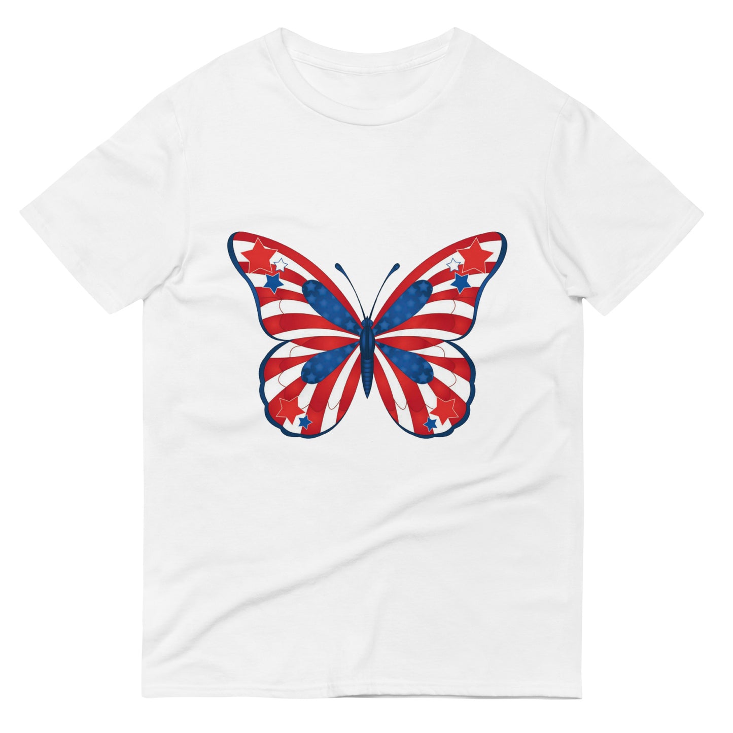 American Flag Butterfly Short-Sleeve T-Shirt