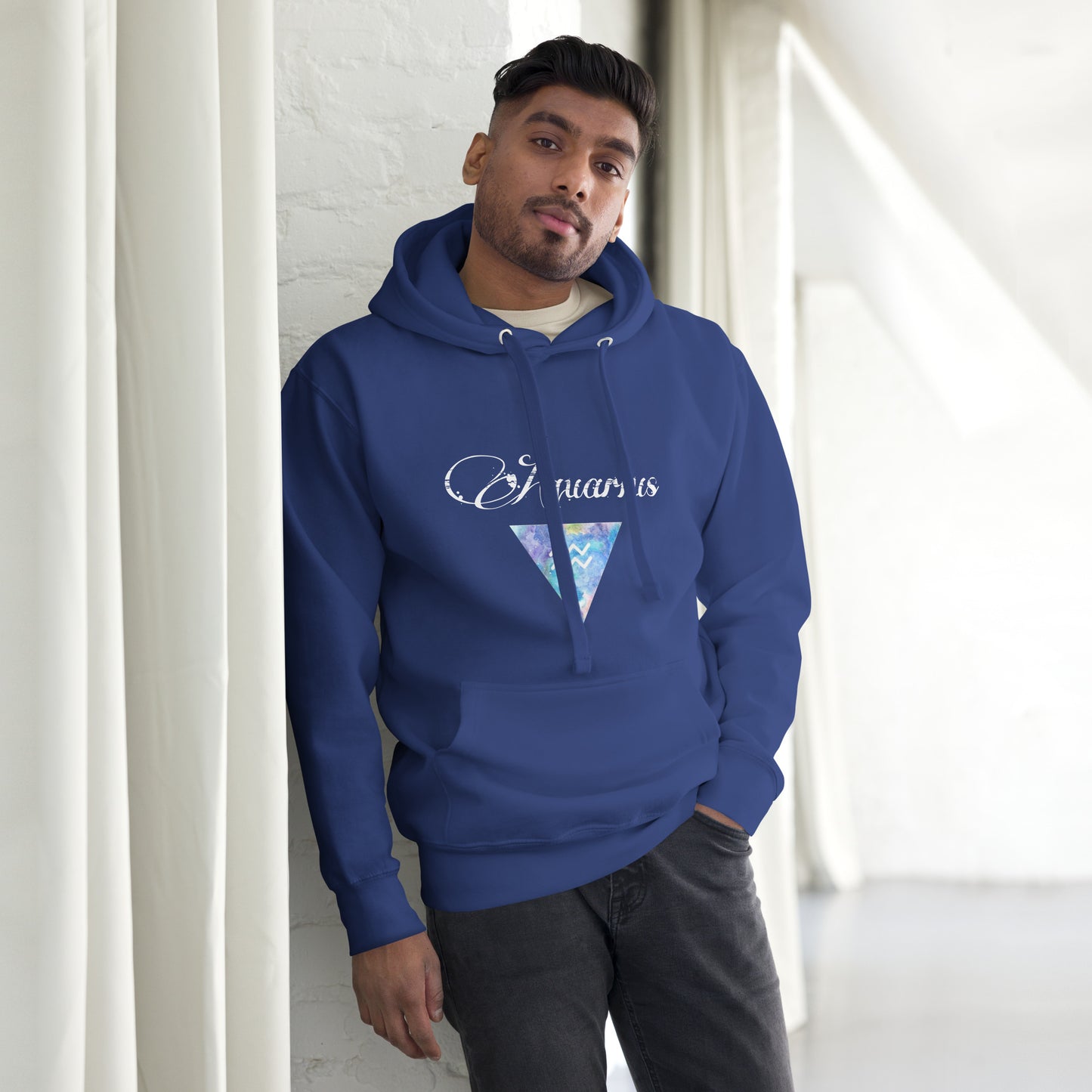 Aquarius Zodiac Triangle Unisex Hoodie