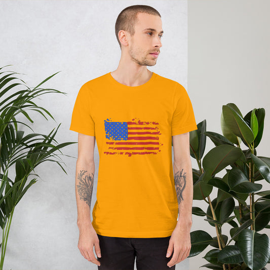 Worn American Flag Unisex T-Shirt