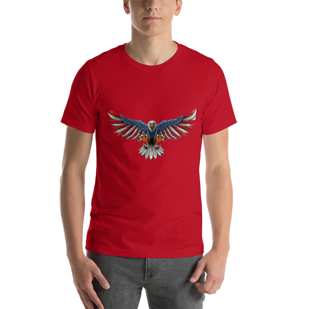 Eagle Mania American Flag Unisex T-Shirt