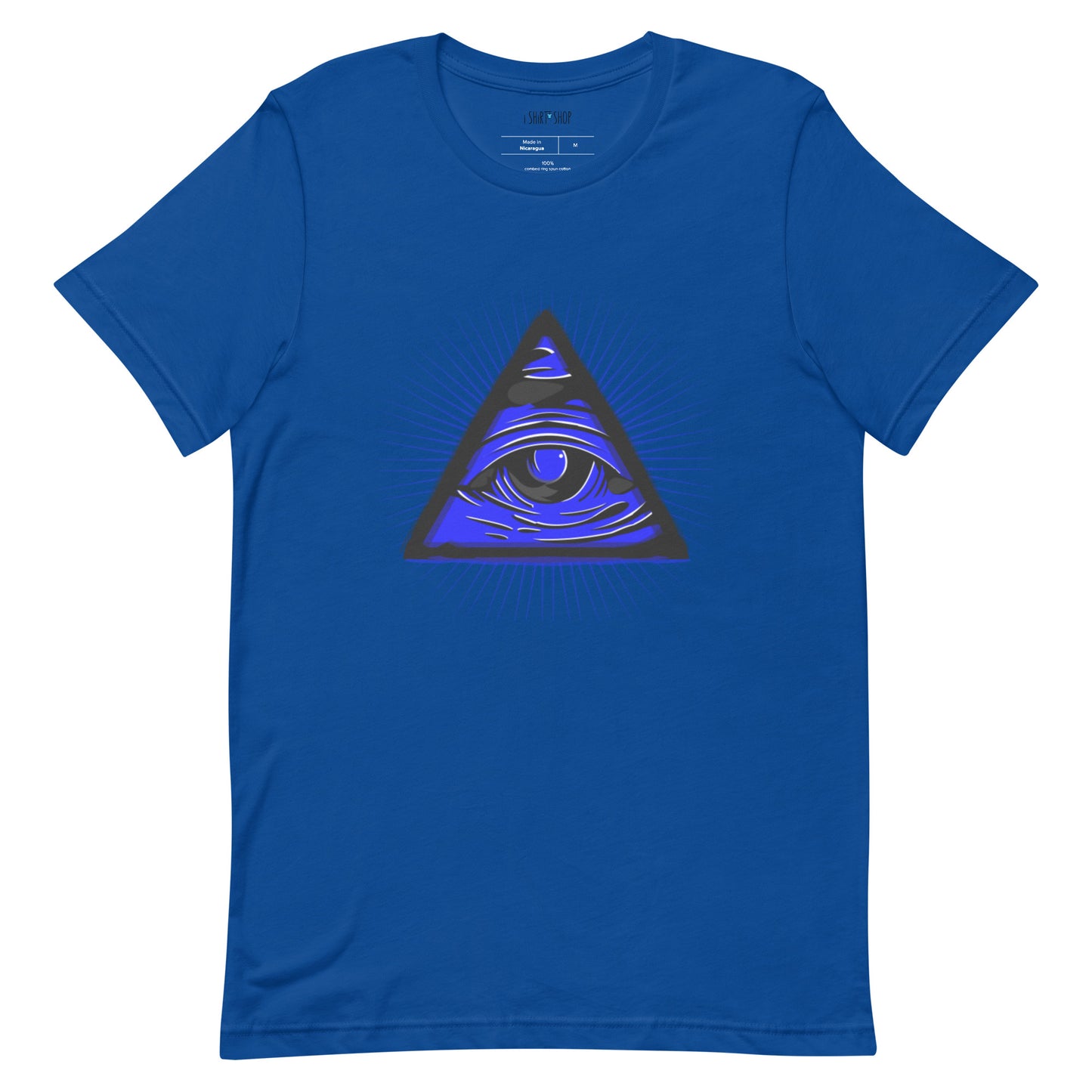 Blue Eye Triangle Unisex T-Shirt