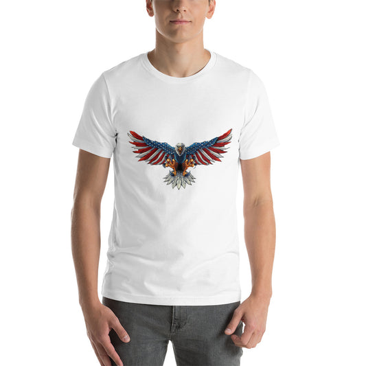 Eagle Mania American Flag Unisex T-Shirt