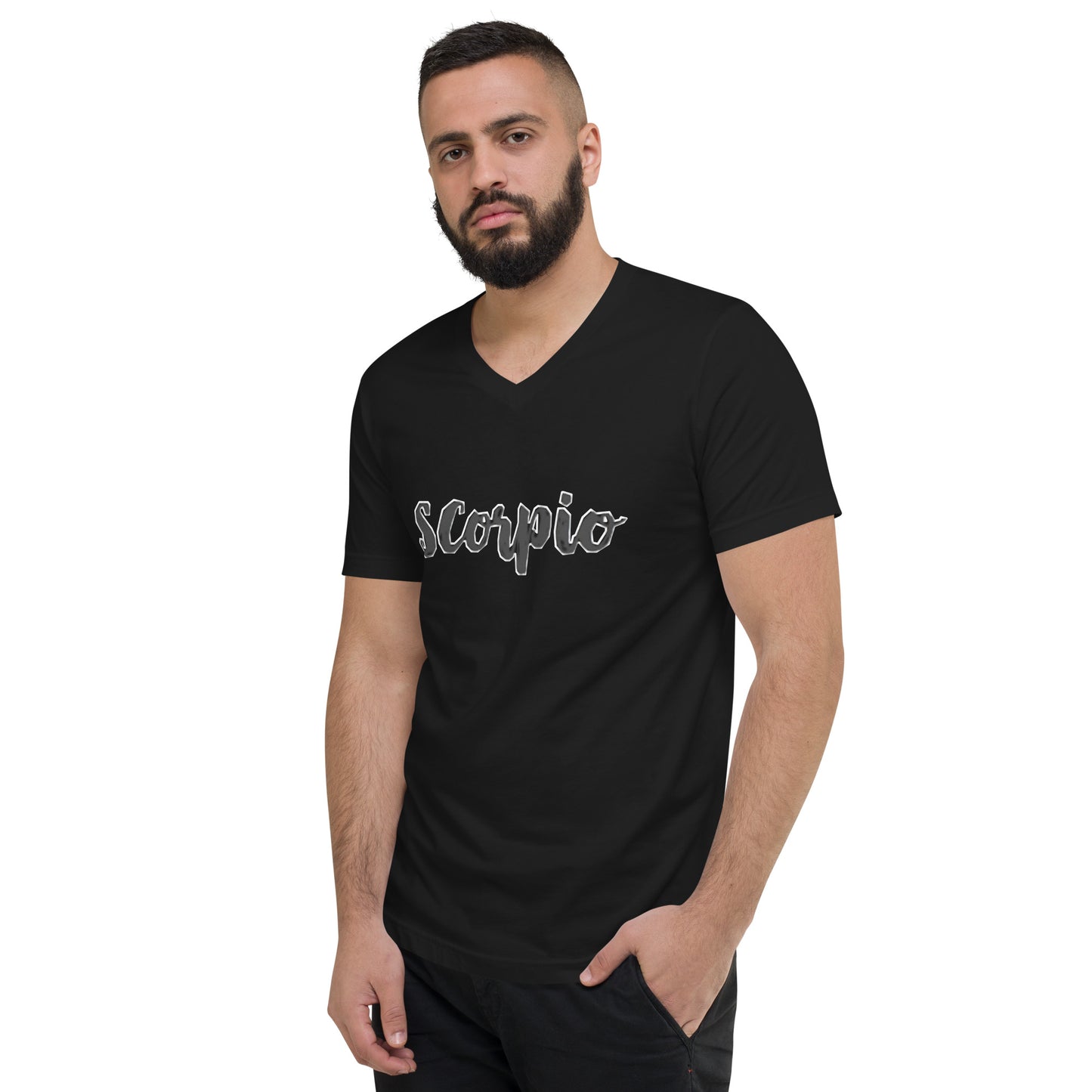 Scorpio Zodiac Unisex Short Sleeve V-Neck T-Shirt