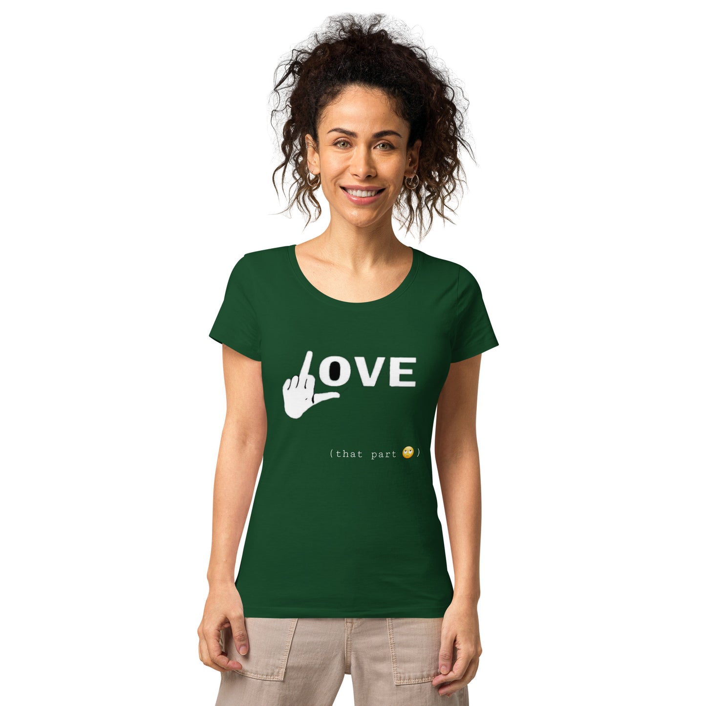 Middle Finger Love Women’s Basic Organic T-Shirt