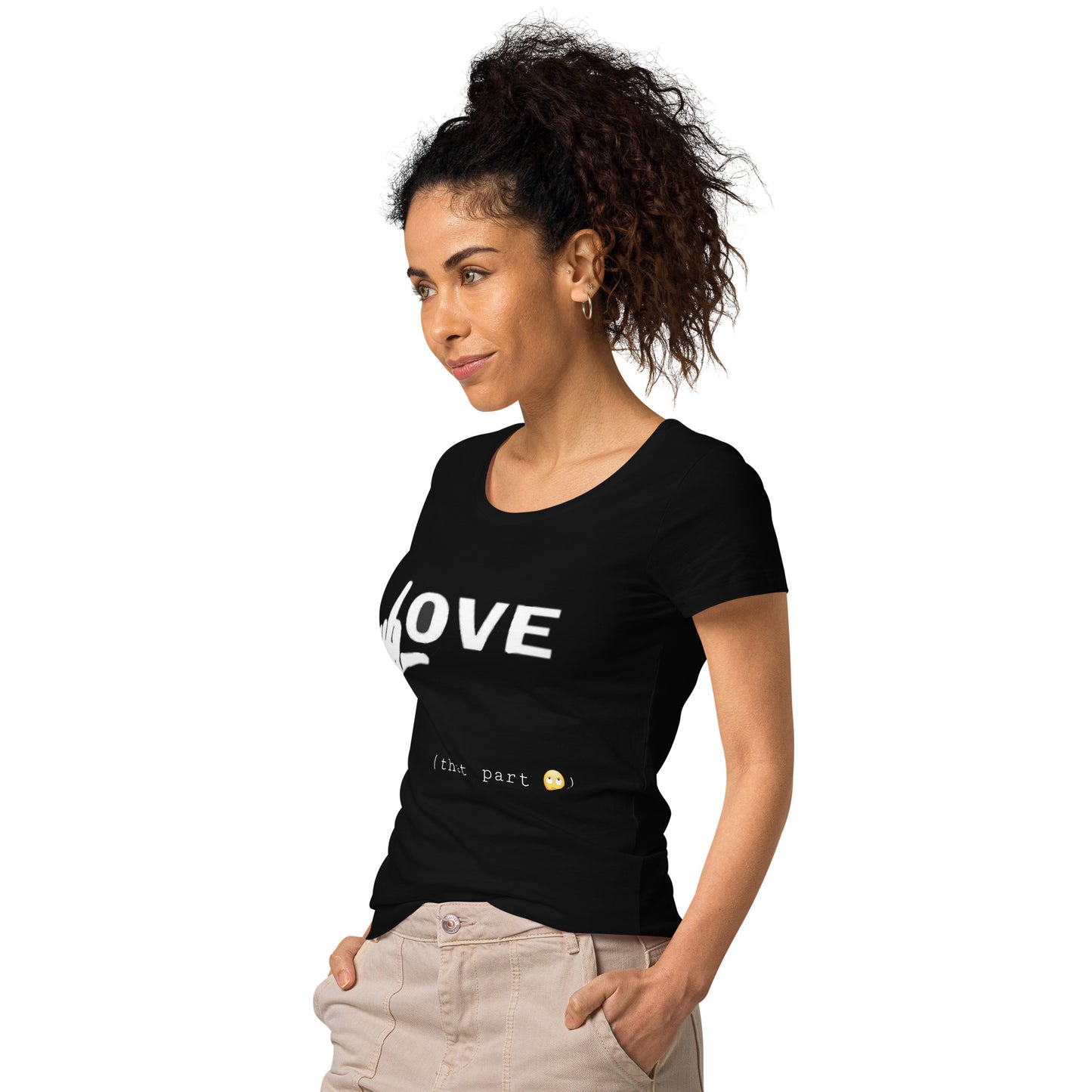 Middle Finger Love Women’s Basic Organic T-Shirt